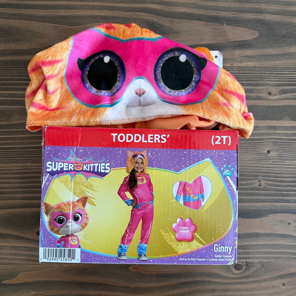 SuperKitties Ginny Costume Toddler 2T Disguise Orange Pink NIP